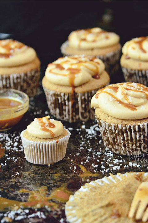 <p>The perfect topping for these salted caramel cupcakes? A salted dulce de leche caramel frosting.</p><p><strong><a href="http://tidymom.net/2012/salted-caramel-cupcakes/" rel="nofollow noopener" target="_blank" data-ylk="slk:Get the recipe at Tidy Mom.;elm:context_link;itc:0;sec:content-canvas" class="link ">Get the recipe at Tidy Mom.</a></strong></p>