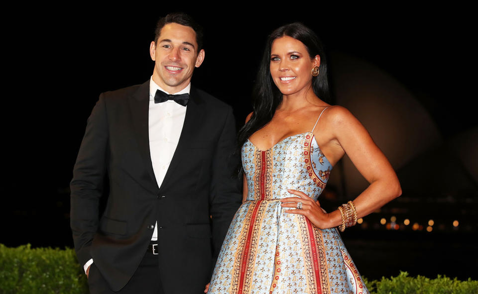 Billy Slater and wife Nicole.