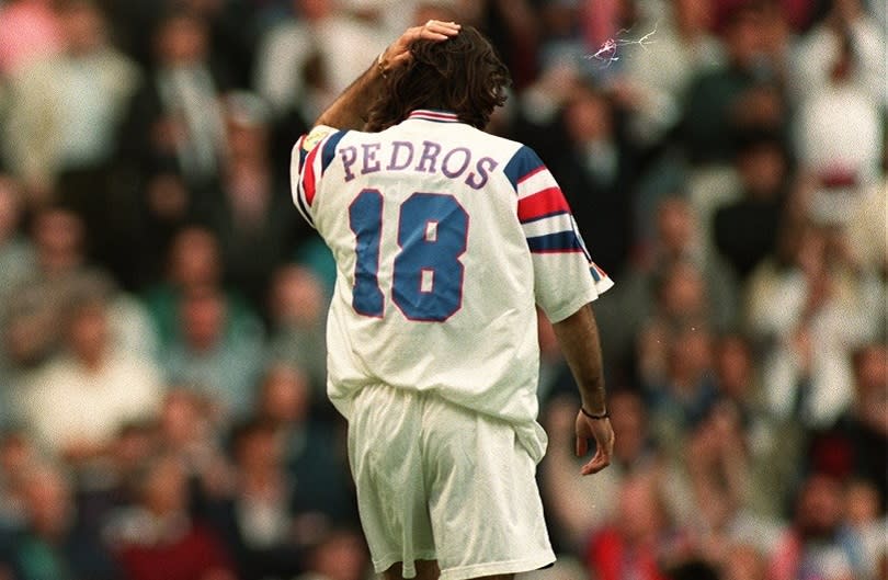 Twenty-one years ago, the attacking midfielderwasa rising star in theFrench Euro 96squad whose namewas spoken in thesame breath asZinedine Zidane.One missed penaltylater, and his life infootball took a verydifferent turn