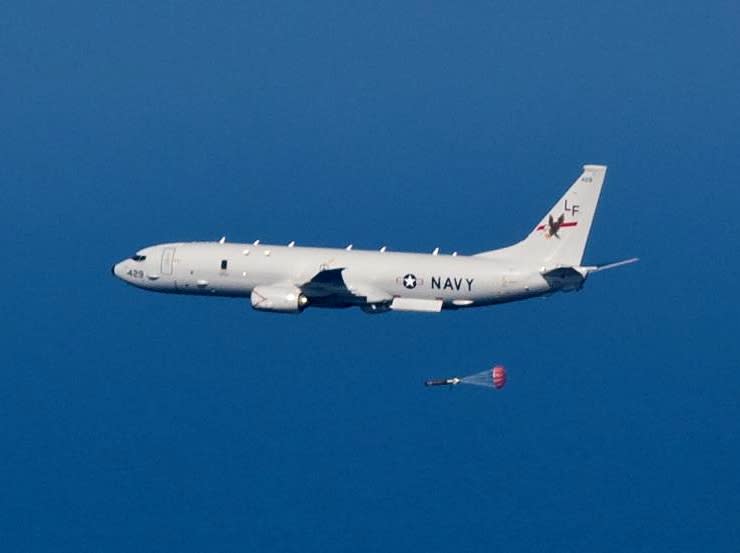 美軍 P-8A 「海神式」反潛巡邏機。   圖：翻攝維基百科（資料照）