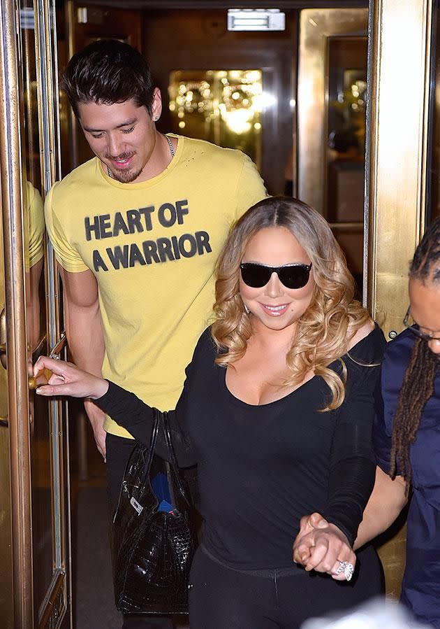 Mariah with her current boyfriend Brian Tanaka. Source: Getty