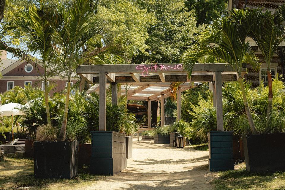 The entrance at GITANO Island