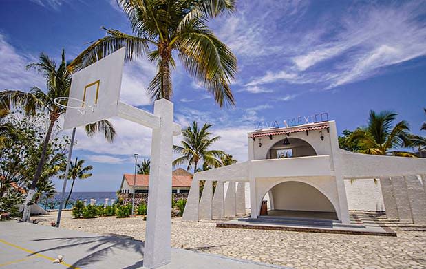 Una de las áreas del centro recreativo y cultural Islas Marías. Foto: Gobierno de México.