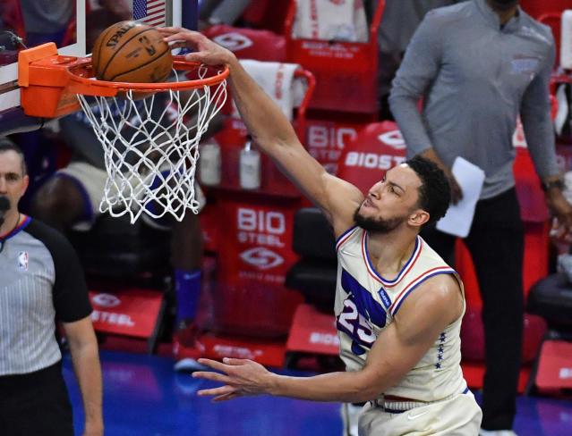 Sixers star Ben Simmons dunks on Wizards broadcaster Justin Kutcher