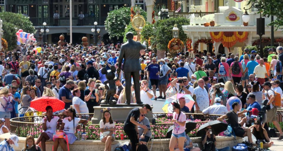 Walt Disney World crowds on April 20, 2023.