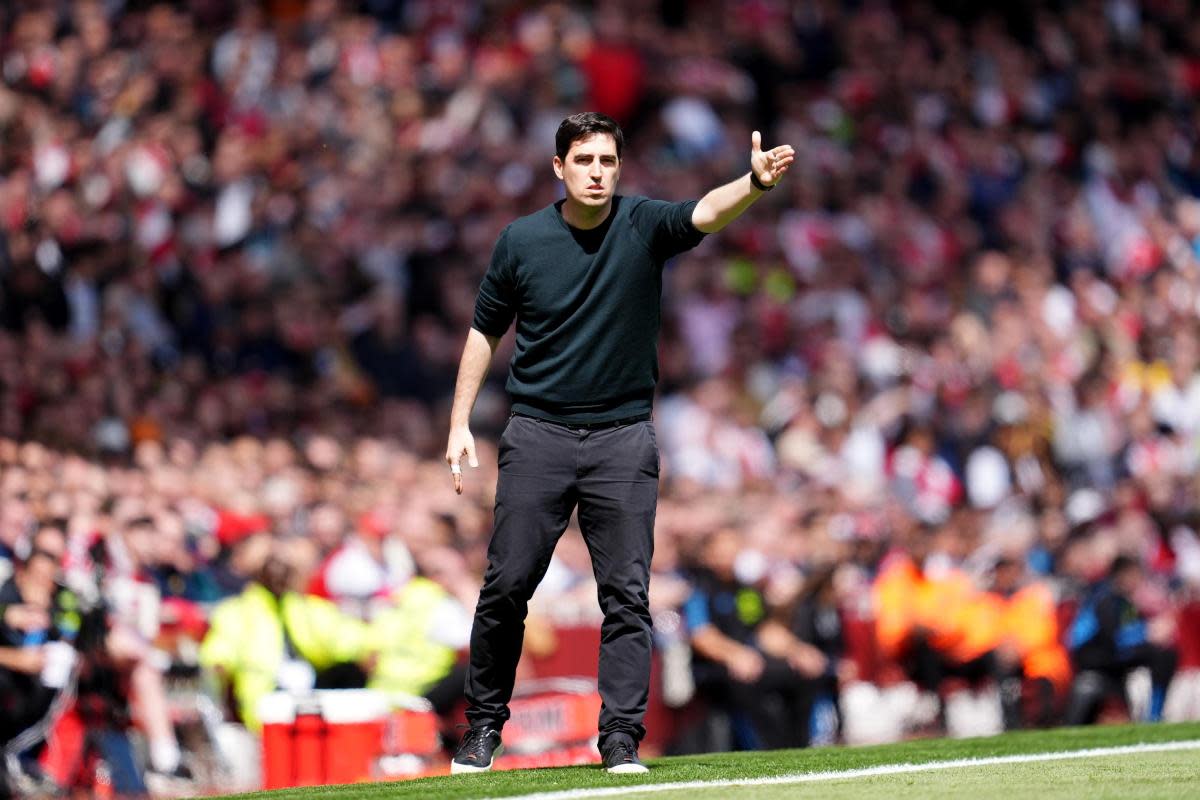 Andoni Iraola was not happy after Cherries' loss to Arsenal but admitted the Gunners were the better side <i>(Image: PA)</i>