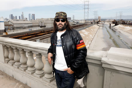 Erik Brunetti, Los Angeles artist and streetwear designer of the clothing brand FUCT, stands for a portrait in Los Angeles, California, U.S., April 7, 2019. The Supreme Court will hear the U.S. Patent and Trademark Office's appeal of a lower court decision that the agency should have allowed Brunetti to trademark the "FUCT" brand name. Picture taken April 7, 2019. REUTERS/Patrick T. Fallon