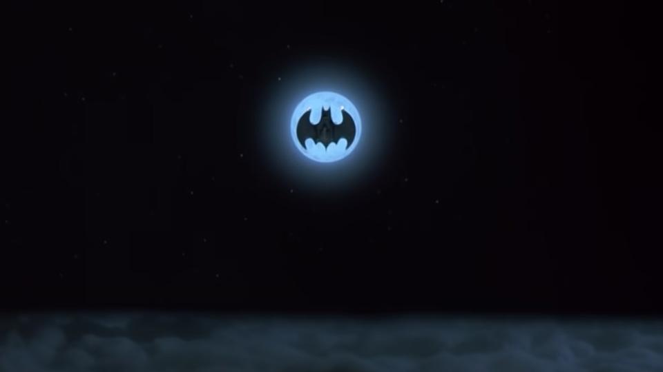 Batwing in the moon in Batman (1989)