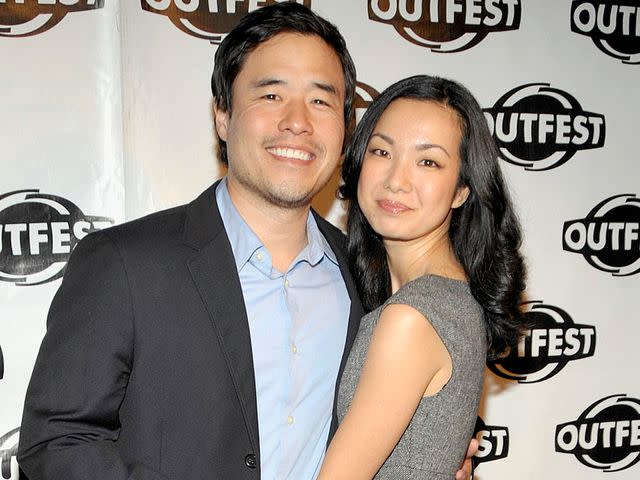 <p>John M. Heller/Getty</p> Randall Park and Jae Suh attend the Outfest Fusion Achievement Awards on March 13, 2010 in Hollywood, California.