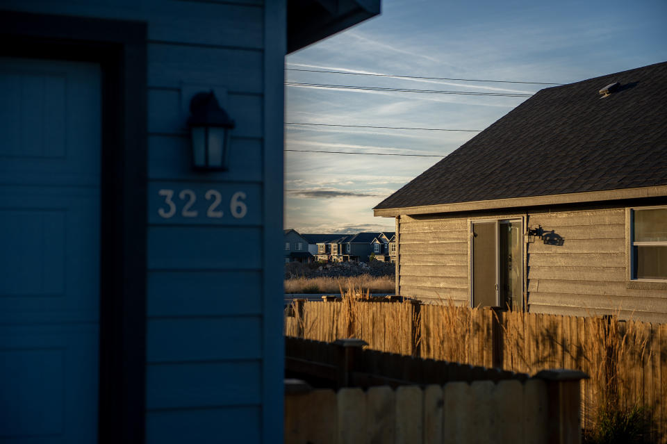 La vivienda promedio de nueva construcción en Cinder Butte Village, en Redmond, Oregón, mide ahora 93 metros cuadrados, aproximadamente la mitad que hace dos años. (Amanda Lucier/The New York Times)