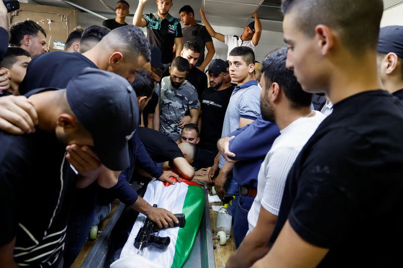 Aftermath of an Israeli raid in Nablus