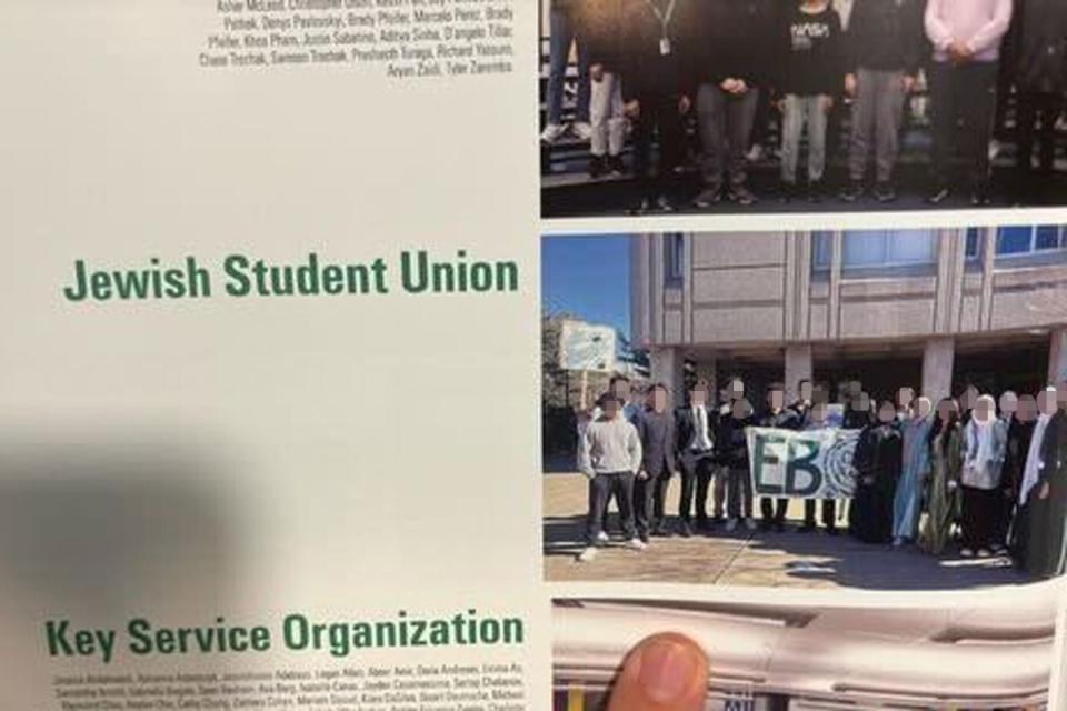 <p>NO CREDIT</p> The names of Jewish Student Union members were not included in the yearbook and a wrong photo was used.