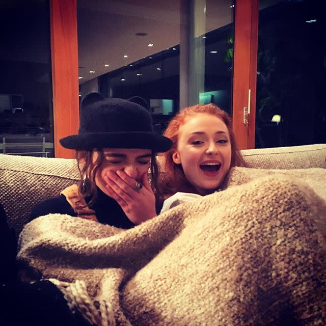 33) Maisie Williams and Sophie Turner