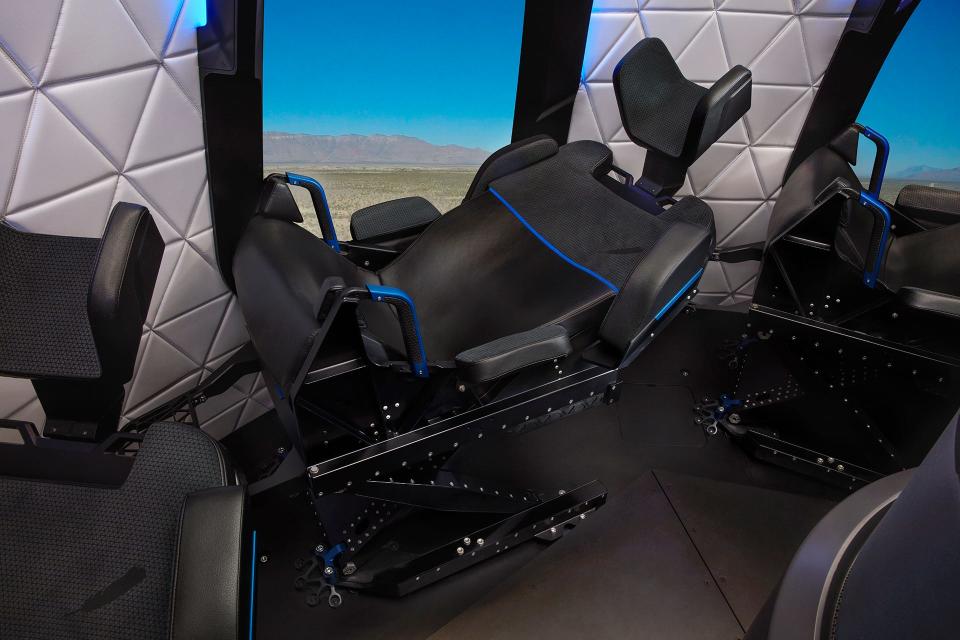 blue origin new shepard crew capsule seat