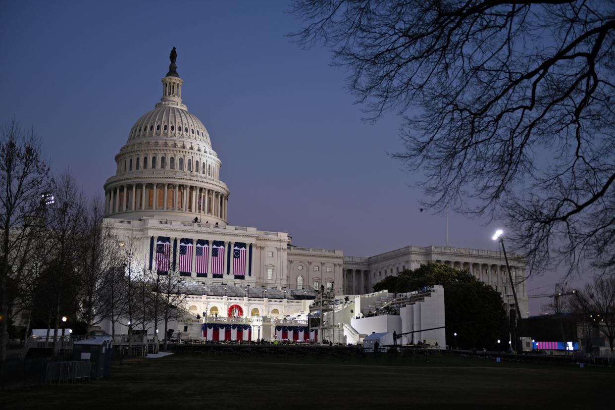 <p>The US Capitol pictured ahead of Joe Biden's inauguration</p> (Reuters)