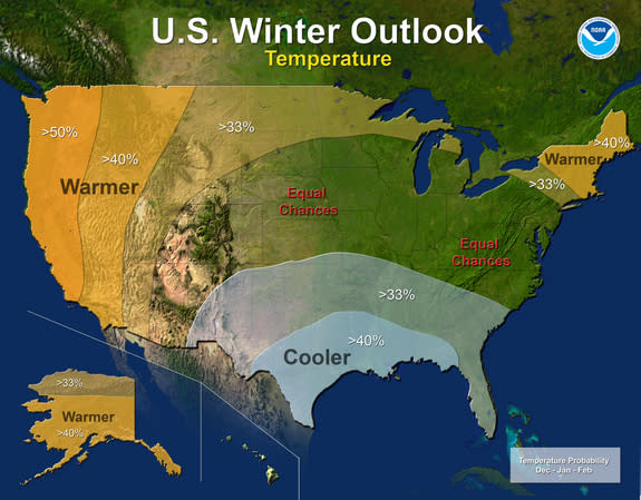 Winter Forecast for US Nothing to Shiver About