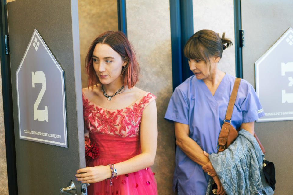 Saoirse Ronan and Laurie Metcalf in <em>Lady Bird.</em> (Photo: A24/courtesy Everett Collection)