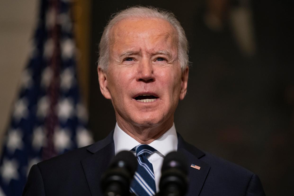 <p>US president Joe Biden</p> (AP)