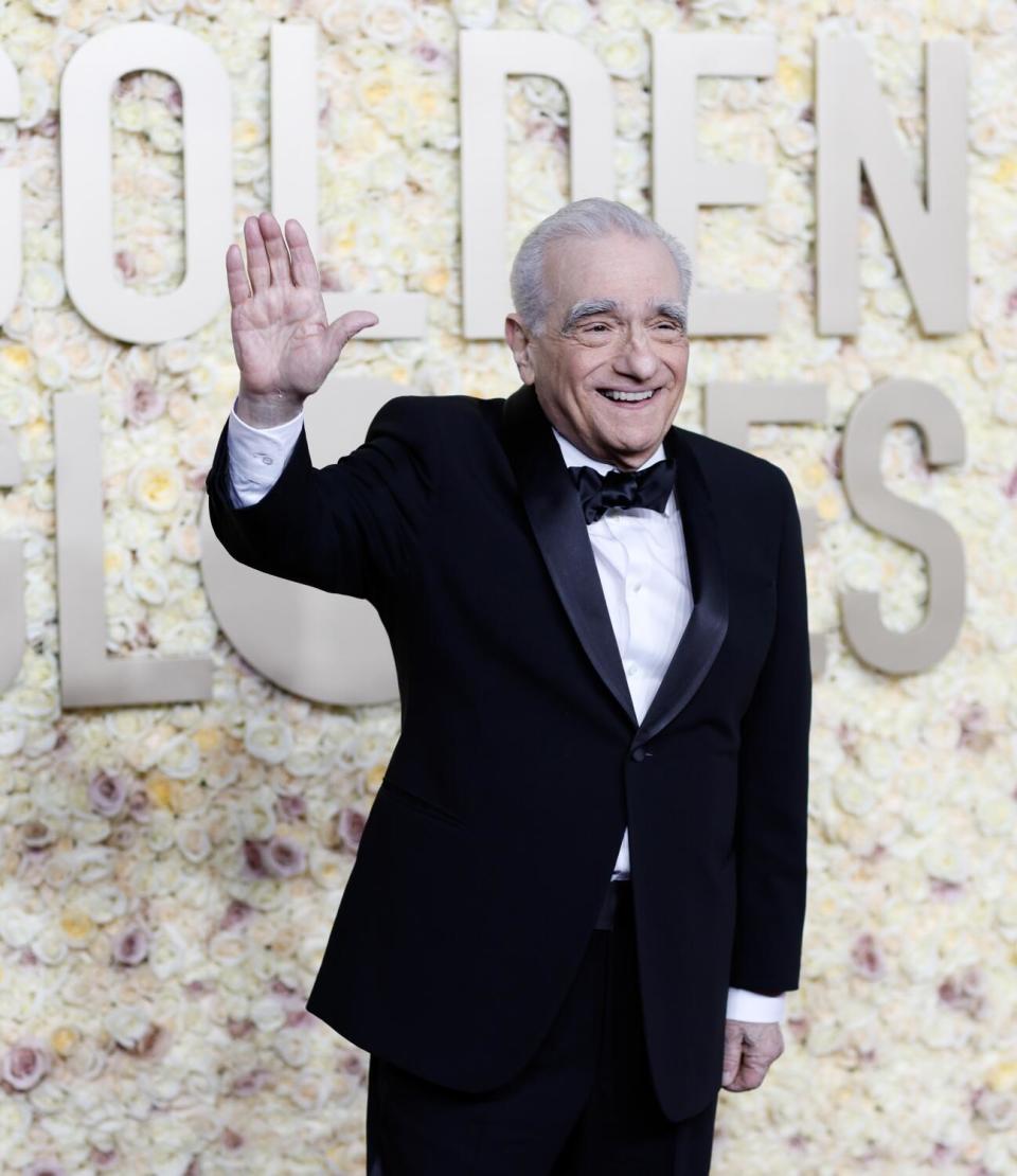 Martin Scorsese on the red carpet of the 81st Annual Golden Globe Awards