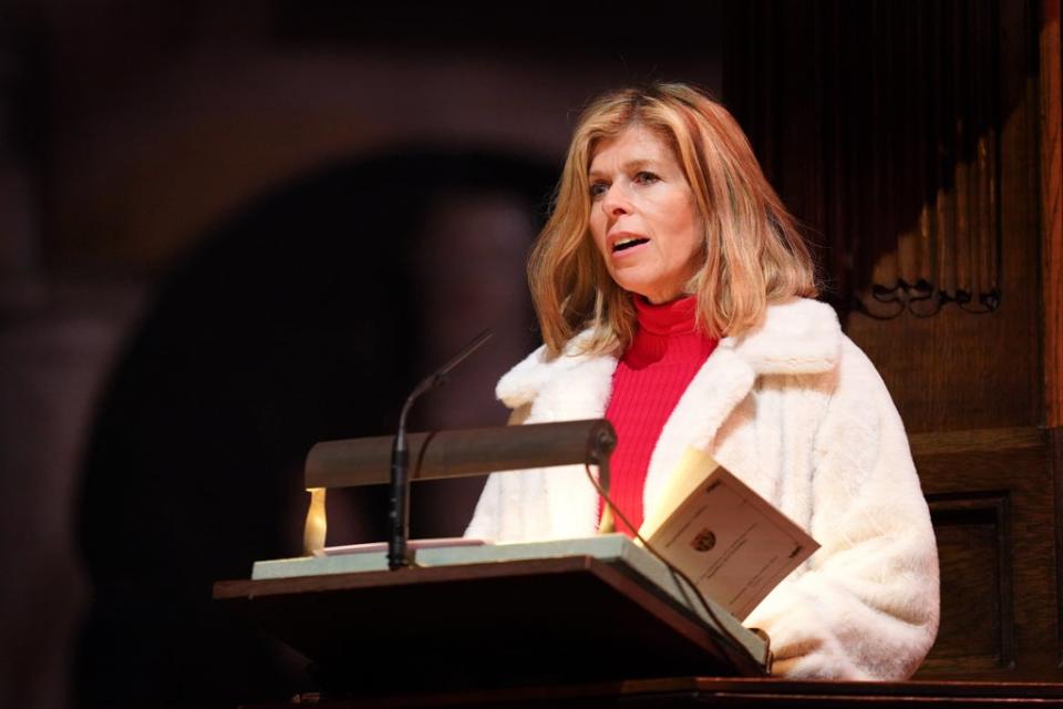 Kate Garraway took part in the festive concert (Yui Mok/PA) (PA Wire)