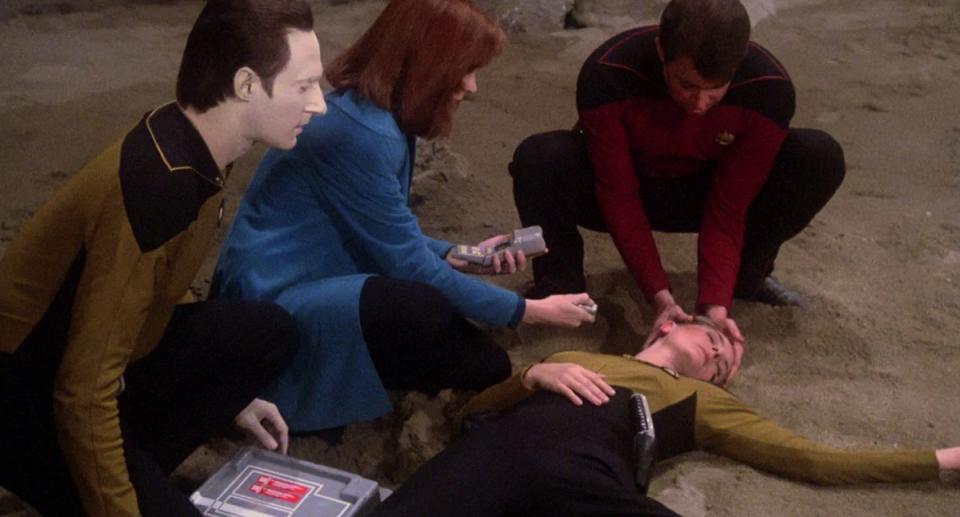 The death of Tasha Yar (Denise Crosby) on Star Trek: TNG.