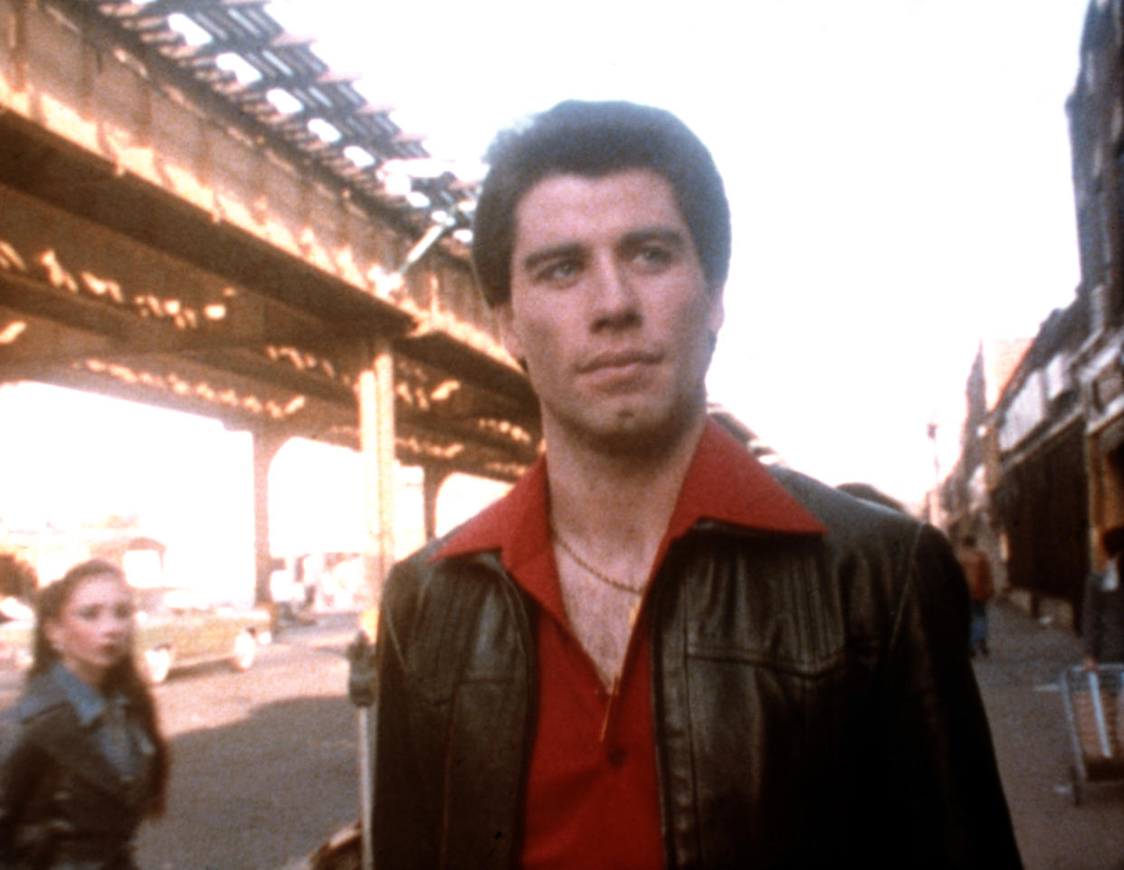 John Travolta in the iconic opening sequence to 'Saturday Night Fever' (Photo: Courtesy Everett Collection)