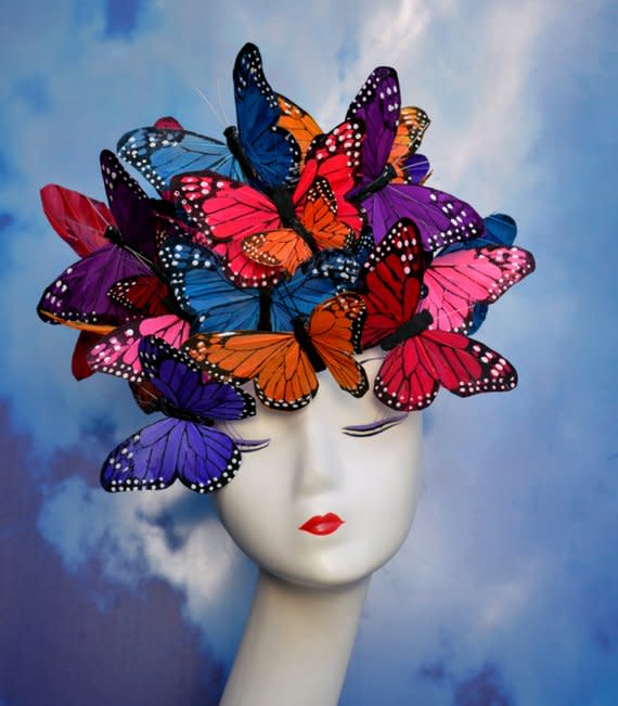 <p><a href="https://go.redirectingat.com?id=74968X1596630&url=https%3A%2F%2Fwww.etsy.com%2Flisting%2F234608302%2Fcustom-butterfly-headpiece-inspired-by&sref=https%3A%2F%2Fwww.townandcountrymag.com%2Fstyle%2Ffashion-trends%2Fg9267914%2Fbest-kentucky-derby-hats-and-fascinator-headbands%2F" rel="nofollow noopener" target="_blank" data-ylk="slk:Shop Now;elm:context_link;itc:0;sec:content-canvas" class="link ">Shop Now</a></p><p>Custom Butterfly Headpiece</p><p>etsy.com</p><p>$249.95</p><span class="copyright">Courtesy FabHatters /Etsy</span>