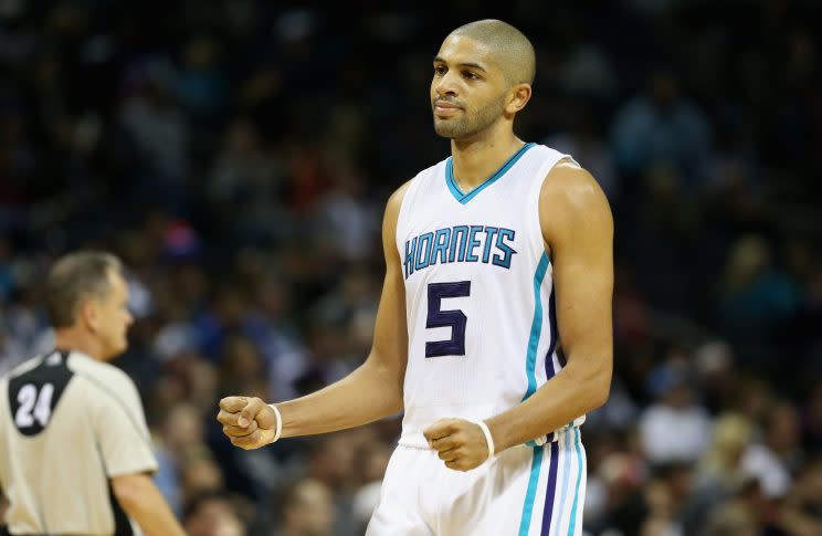 Nicolas Batum is a key part of the Hornets' core. (Getty)