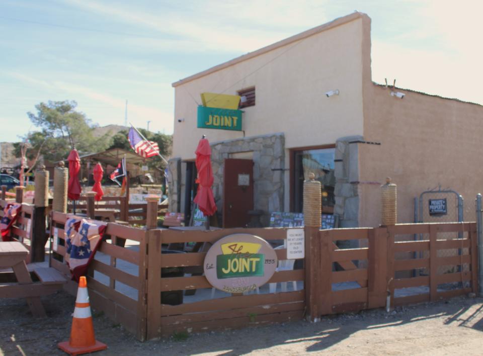 The Joint, a favorite watering hole, as seen on 02/15/24. Locals and visitors can meet with friends while imbibing on an adult beverage while visiting Randsburg.