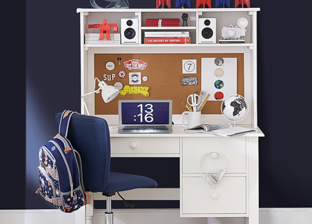 Beadboard Smart™ Storage Hutch Desk