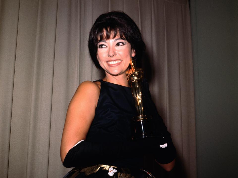 Rita Moreno at the Oscars where she won best supporting actress