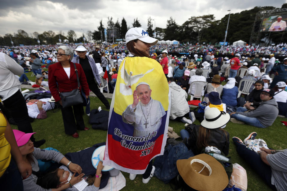 FOTOS: El Papa y su primer gran evento de masas en Colombia