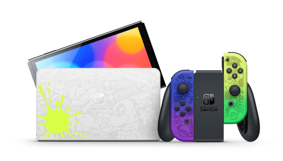 任天堂推出以《斯普拉遁3》為主題的Nintendo Switch OLED遊戲主機