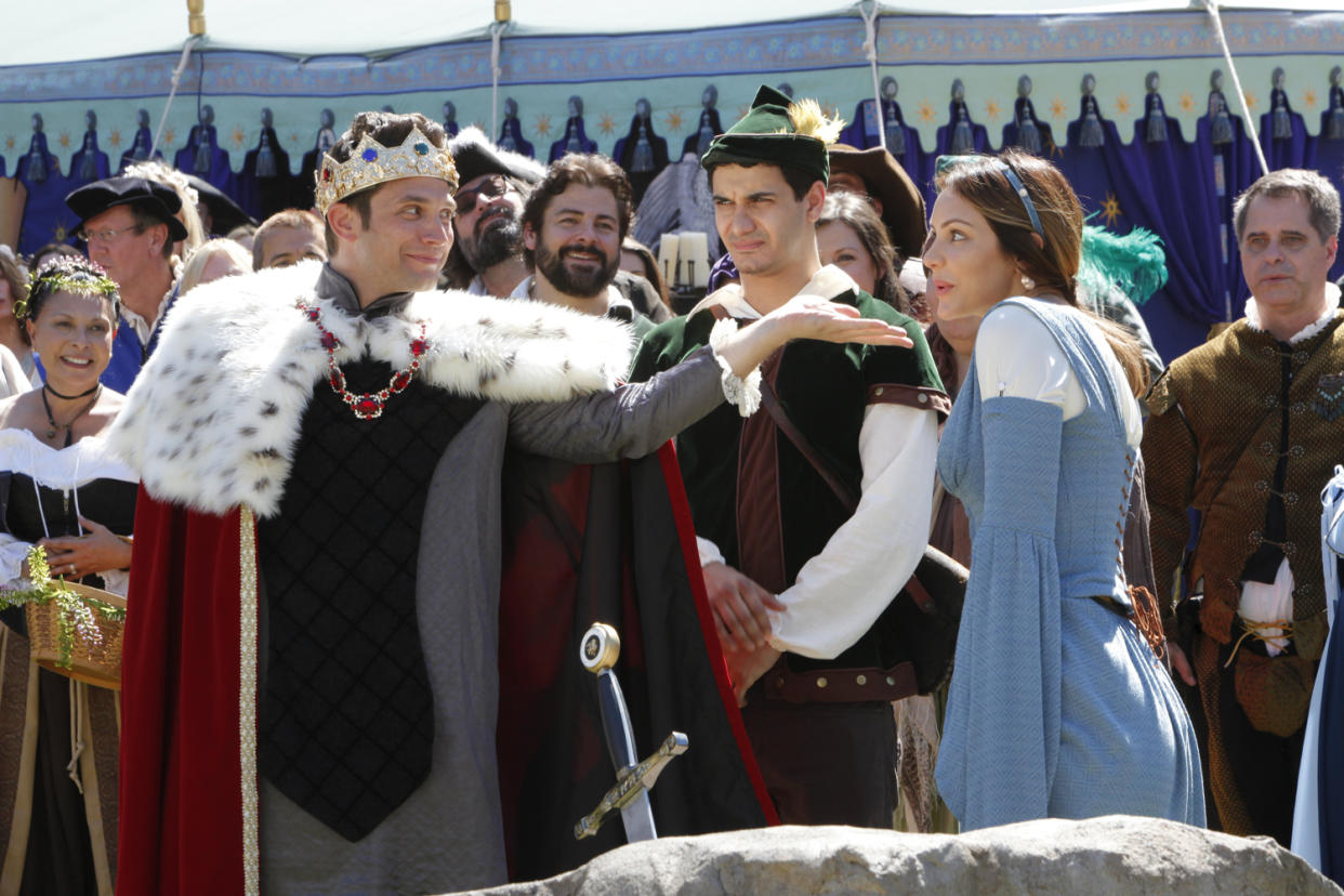 Brandon Barash, Elyes Gabel, and Katharine McPhee in <em>Scorpion.</em> (Photo: Bill Inoshita/CBS)