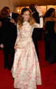 <b>Sarah Jessica Parker en Valentino</b> <p> C'est beau mais un peu trop Laura Ashle... Ill faudrait au moins enlever les manches...</p>