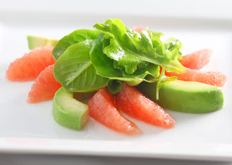 Greens with Grapefruit and Avocado