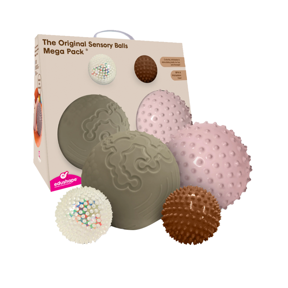 <p><a href="https://www.edushape.com/products/the-original-sensory-balls-mega-pack-boho-chic" rel="nofollow noopener" target="_blank" data-ylk="slk:Shop Now;elm:context_link;itc:0;sec:content-canvas" class="link ">Shop Now</a></p><p>Original Sensory Balls in Boho Chic</p><p>edushape.com</p><p>$39.99</p>