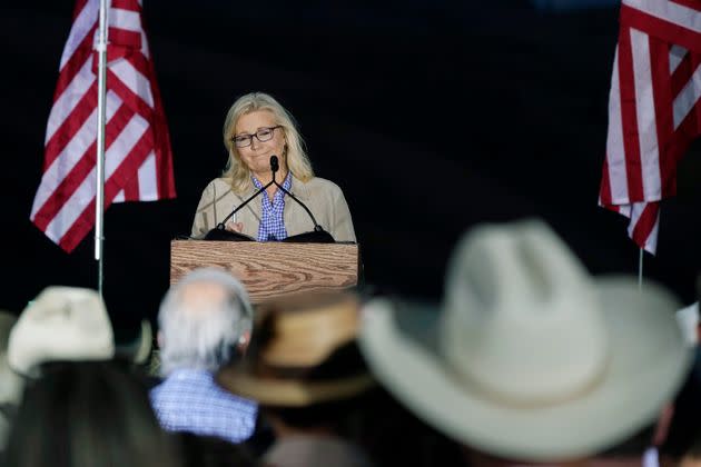 Rep. Liz Cheney (R-Wyo.), speaks at a primary Election Day gathering on Tuesday after losing to challenger Harriet Hageman in the primary. (Photo: via Associated Press)