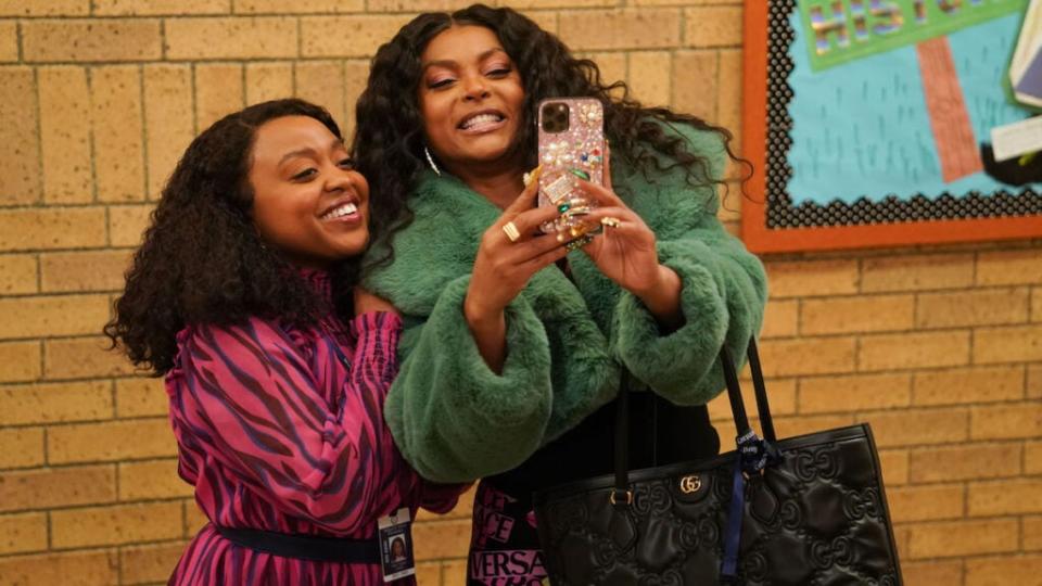 Quinta Brunson and Taraji P. Henson in "Abbott Elementary"