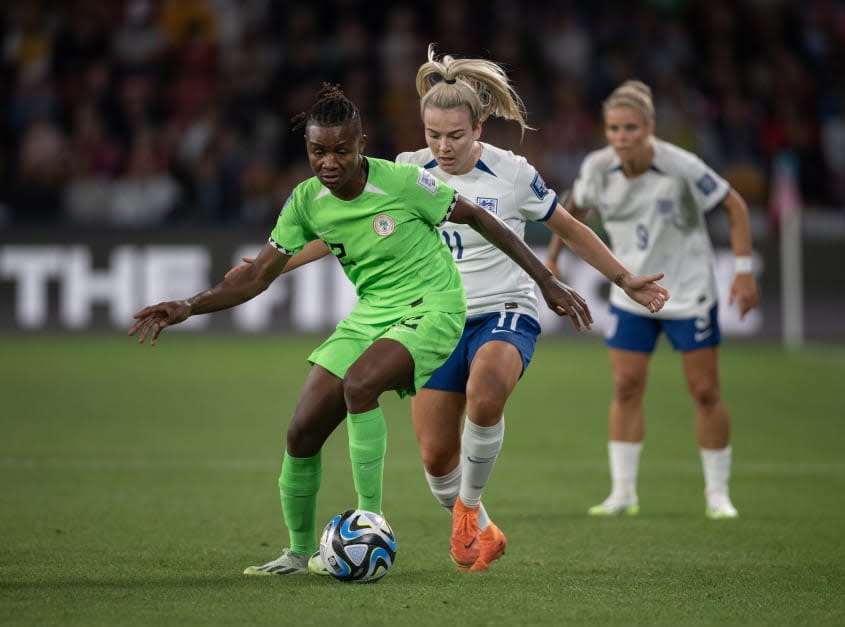 England versus Nigeria women's soccer game