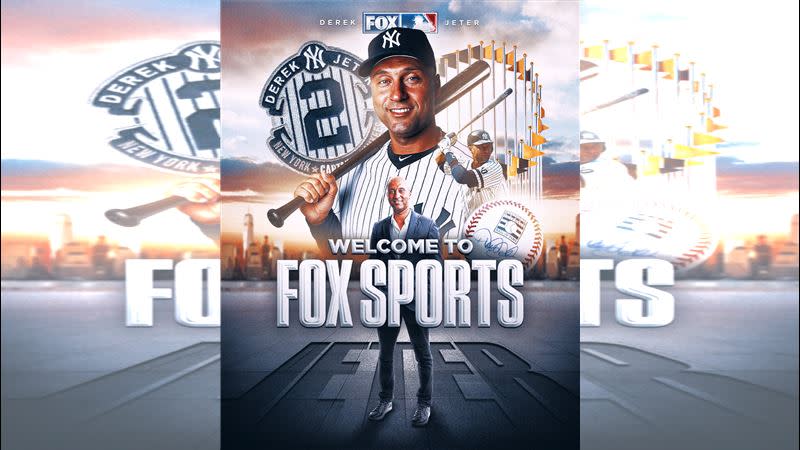 美國棒球名人堂成員基特（Derek Jeter）將加入《福斯體育電視台》成為下一季轉播講評的一員。（圖／翻攝自FOX Sports: MLB推特）