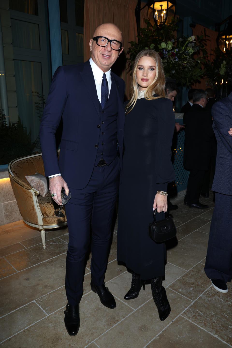 Marco Bizzarri and Rosie Huntington-Whitely