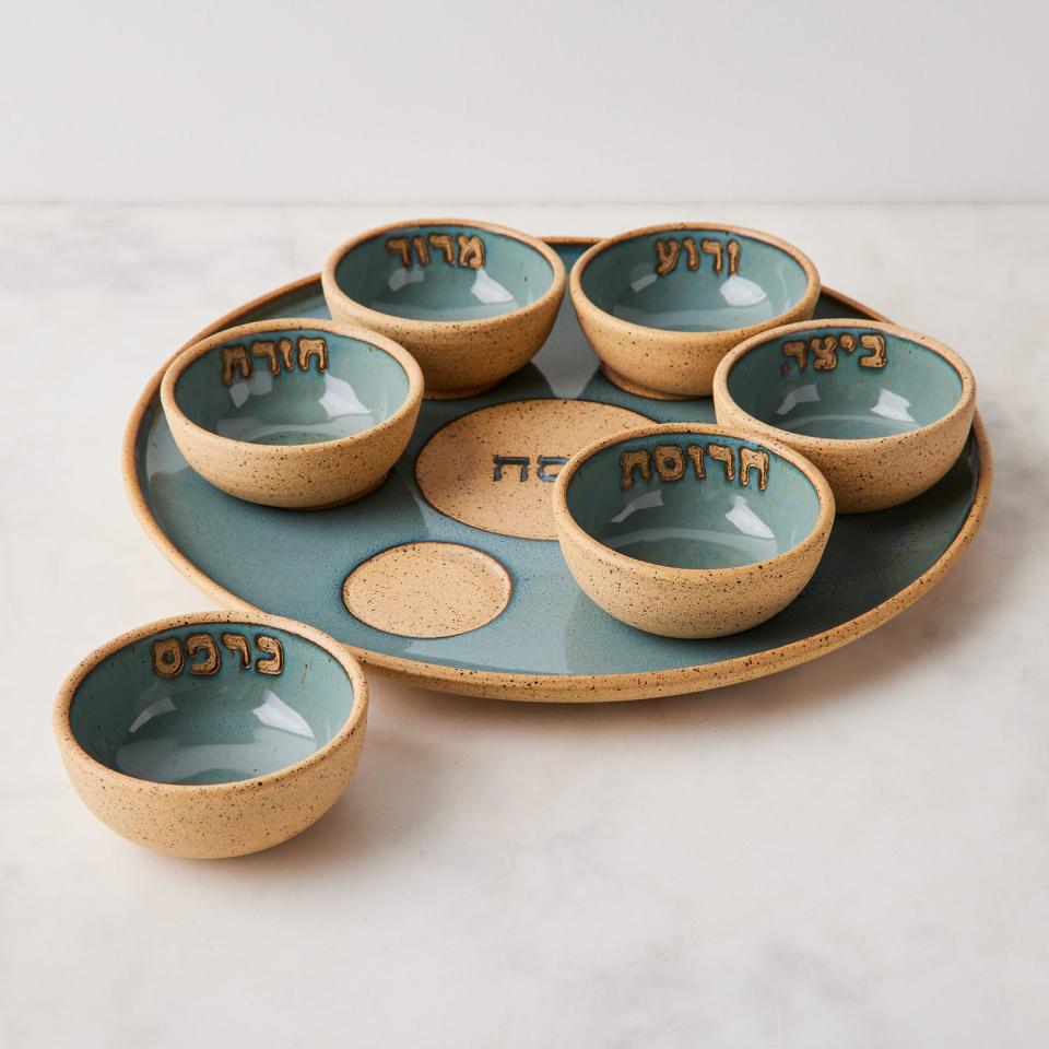 <p><a href="https://go.redirectingat.com?id=74968X1596630&url=https%3A%2F%2Ffood52.com%2Fshop%2Fproducts%2F7238-handmade-seder-plate&sref=https%3A%2F%2Fwww.redbookmag.com%2Ffood-recipes%2Fentertaining%2Fg60469819%2Fseder-plates-passover%2F" rel="nofollow noopener" target="_blank" data-ylk="slk:Shop Now;elm:context_link;itc:0;sec:content-canvas" class="link ">Shop Now</a></p><p>Handmade Seder Plate by RachaelPots</p><p>food52.com</p><p>$325.00</p>