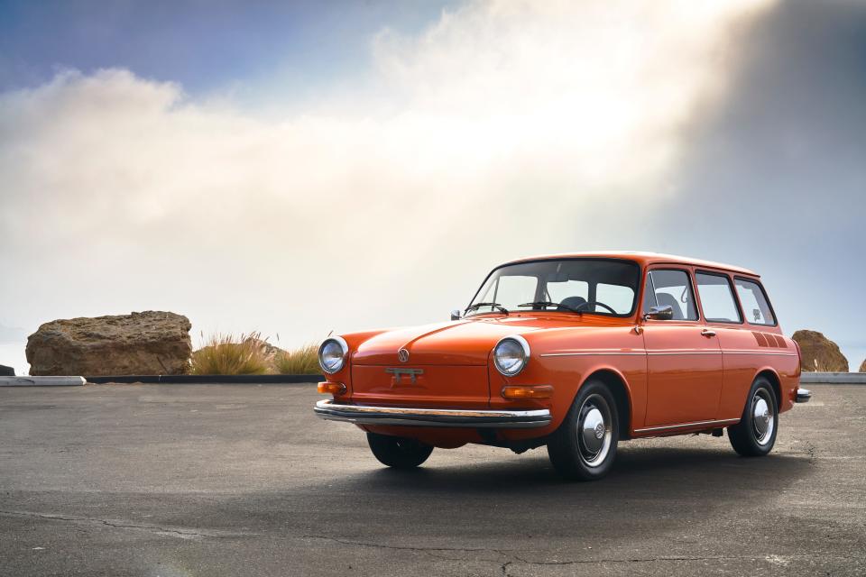 1972 VW Squareback compact wagon.