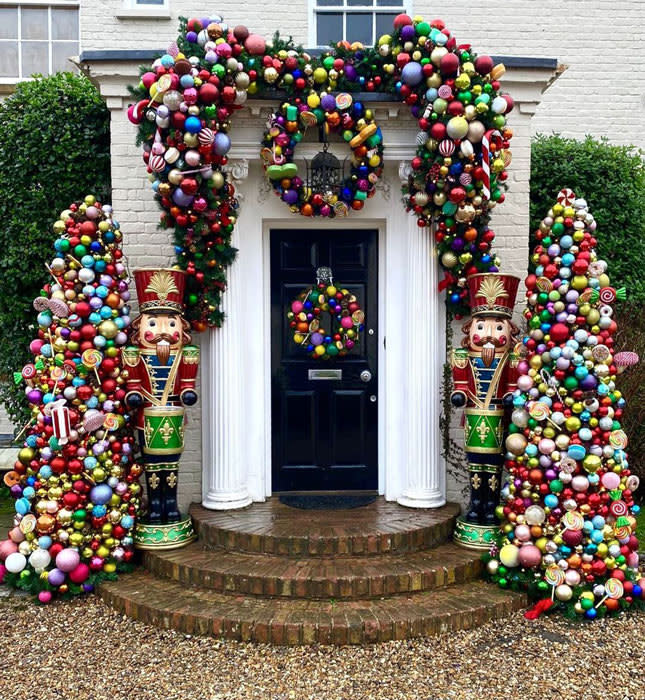 tom giovanna fletcher festive door