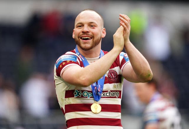 Liam Marshall celebrates