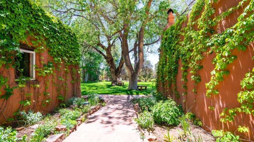 Tranquil healing walkways are found throughout the property. - Credit: Herschel Mair