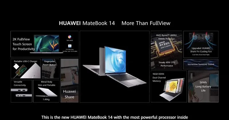 Huawei MateBook X 與 Huawei MateBook 14 AMD Ryzen 版發表，筆電陣容再添生力軍