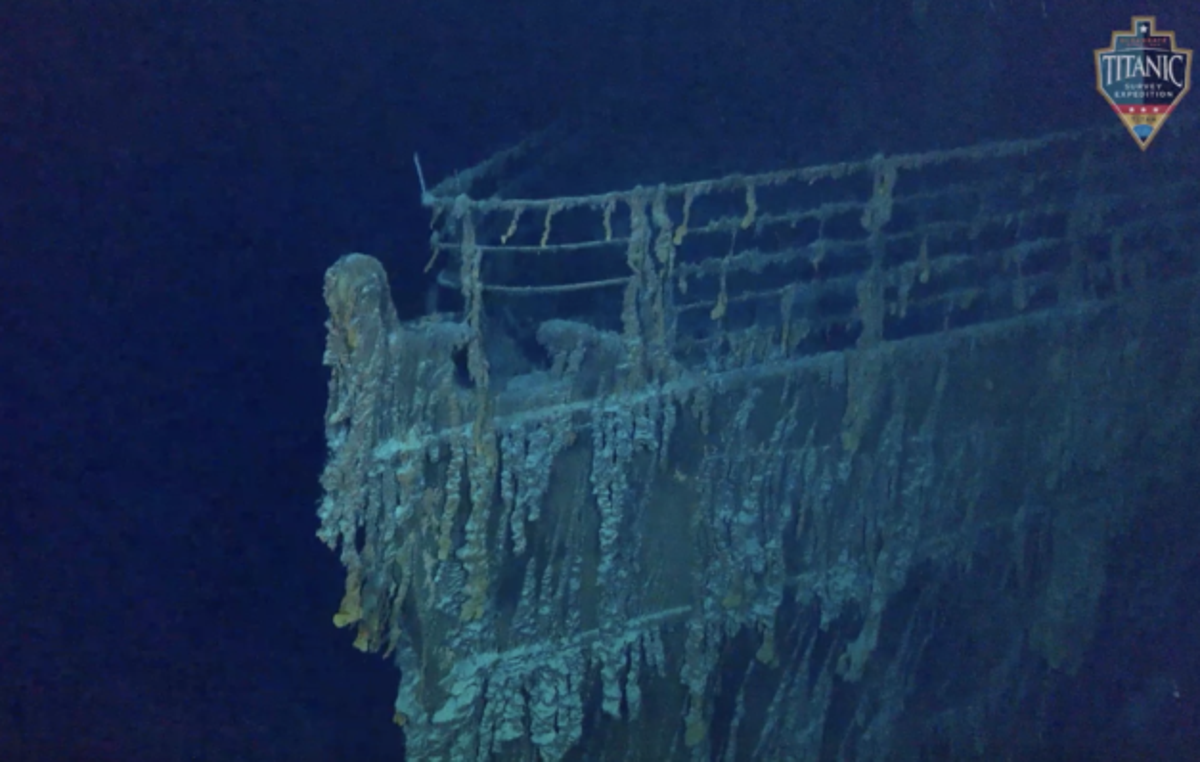 Washington-based OceanGate expeditions, using new technology in its Titan submersible, made debut journeys this summer to the Titanic shipwreck and noticed increased deterioration at the site (OceanGate Expeditions Screen Grab)