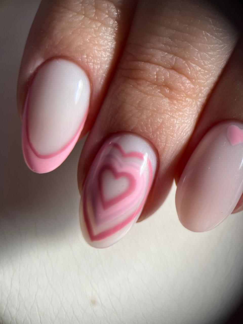 mothers day nail designs heart nails